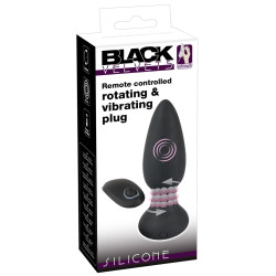 Black Velvets Plug vibrant Rimmer Velvet 11 x 4.2 cm Noir